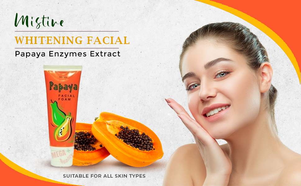 Mistine Papaya Facial Foam Facewash