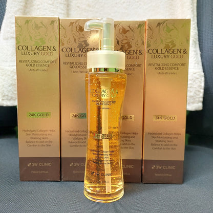 3W Clinic Collagen And Luxury Revitalizing Comfort 24K Gold Essence