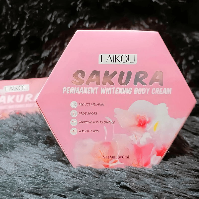 Laikou Japan Sakura Permanent Whitening Body Care Cream