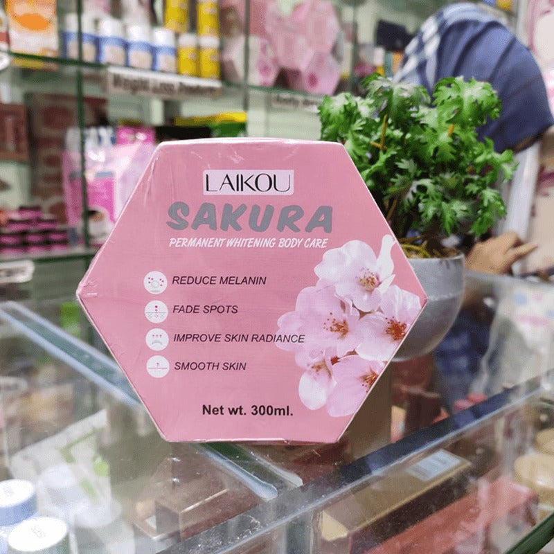 Laikou Japan Sakura Permanent Whitening Body Care Cream